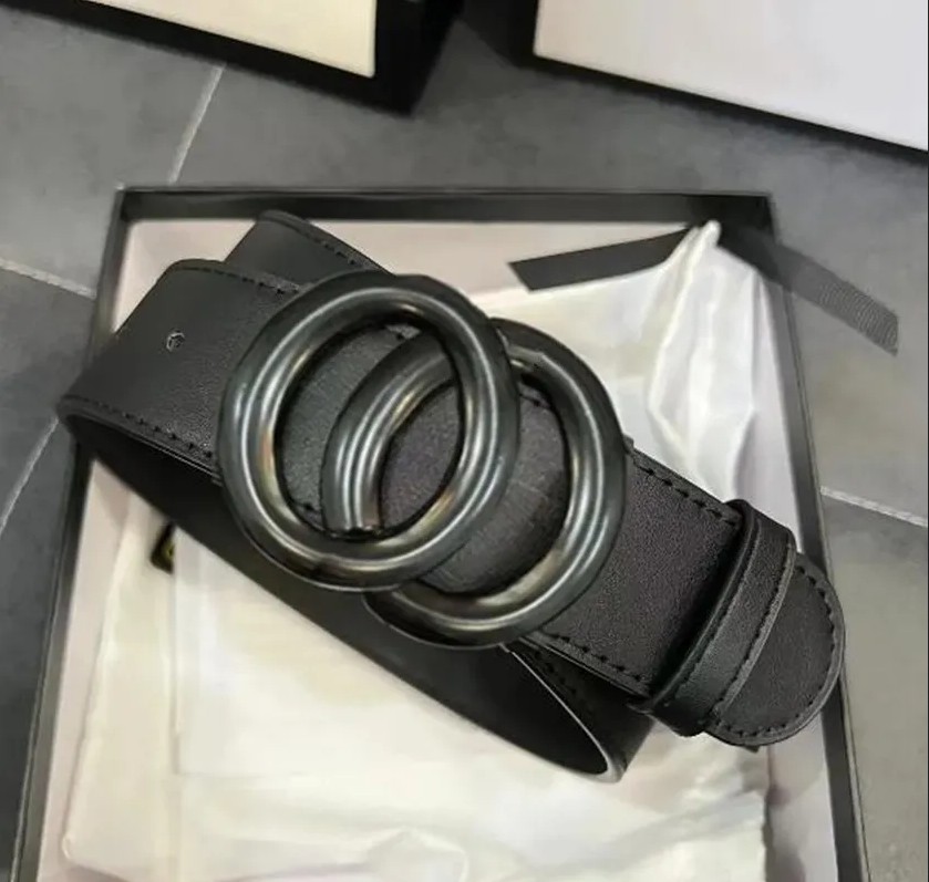 Fashion Women Belt Stripe Pattern Big Buckle Men Designer Belts European Style waistbands 20 Styles High-Quality Real Leather Size:95-125cm