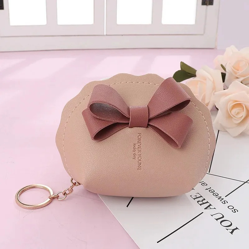 2025 Store Closing Down Clearance Sale Zipper Bow wallet Women Portable Card Holders Coin Purses PU Leather Short Wallets