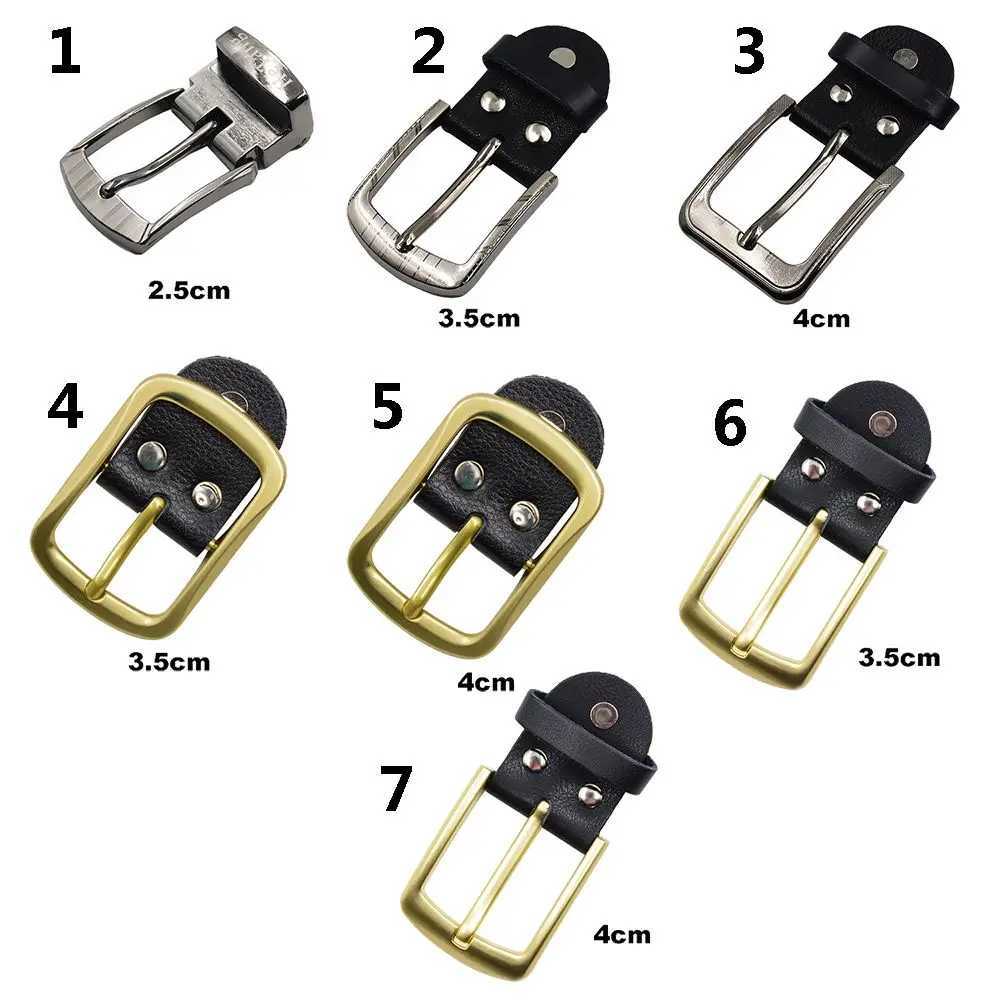 2022 New 2.5/3.5/4 cm Genuine Leather Belt Buckle Zinc Alloy Buckle Belt Head Men Fashion Accessories Home SuppliesX240923