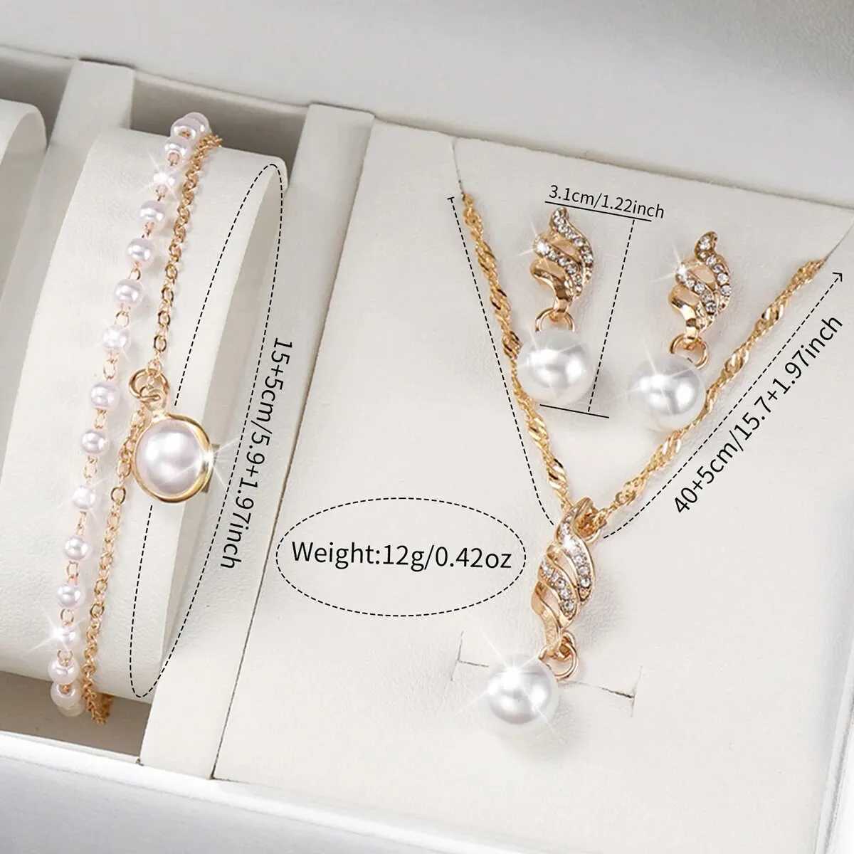 4pcs/set Womens Watch Casual Rome Fashion Quartz Watch Analog PU Leather Wrist Watch Jewelry Set Gift For Mom HerX240923