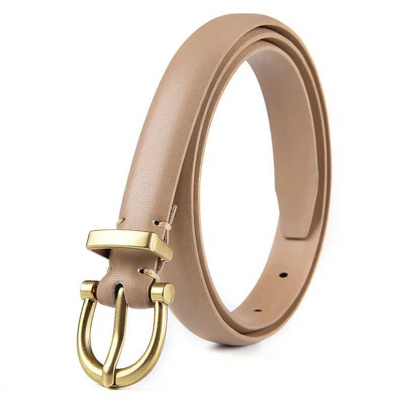 Jeans Fashion Professional 100% Genuine Leather Belt for Women Fine Decorative Cowhide Ins Wind Simple Korean Black BeltX240923