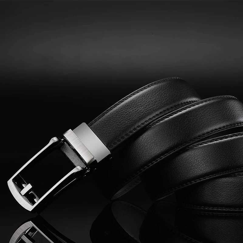 Men Belt Top quality cow genuine leather mens belt cowhide strap for male automatic buckle belts for men alloy buckle beltX240923