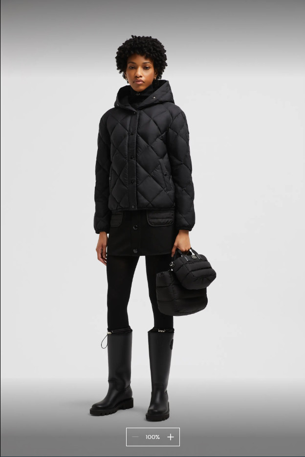 2024 Autumn Winter Women's White Duck Down Parkas Jackets Zipper Striped Hooded Pockets Woman's Slim Short Coats MKW24015