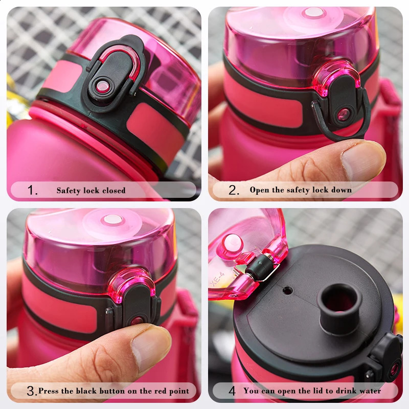 UZSPACE Sports Water Bottle BPA Free 5001000ml Tritan Frosted Plastic Leakproof Shaker Tea Filter Cup For Outdoor Travel Gym 240923
