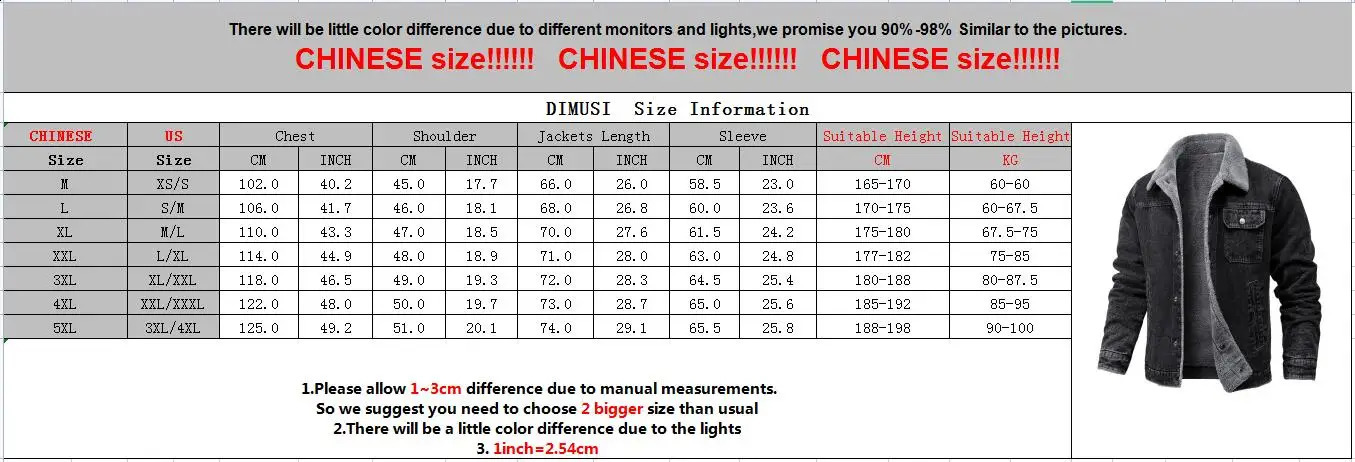 DIMUSI winter mens denim jacket casual wool warm windproof retro military jeans clothing 240921