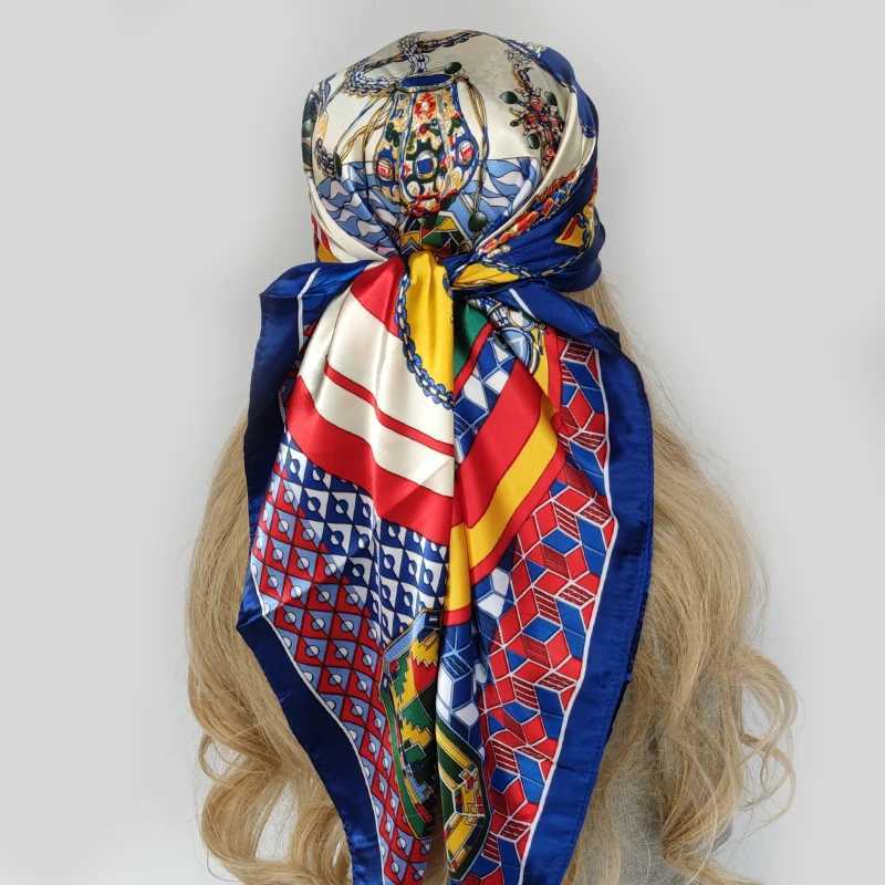 Scarves Women Printed Pre-tie Headscarf Elastic Muslim Female Tuan Hat Hair Loss Cover Head Wr Headwear Stretch Bandana J240923