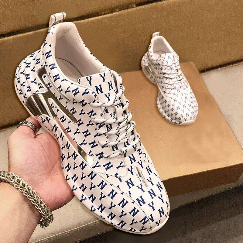 Brand Sneakers Fashion Print Casual Breathable Lace Up Running High Quality Men Sport Shoes 2024 New
