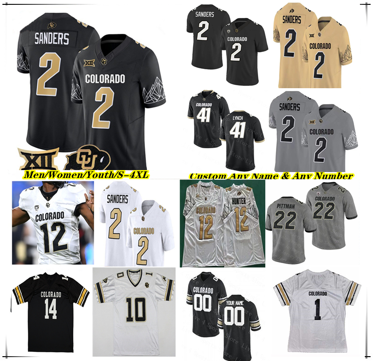 Colorado College Football Jersey Shedeur Sanders Travis Hunter Micah Welch Jimmy Horn Jr LaJohntay Wester Isaiah Augustave Cam'Ron Silmon-Craig Dayon Hayes Hayden