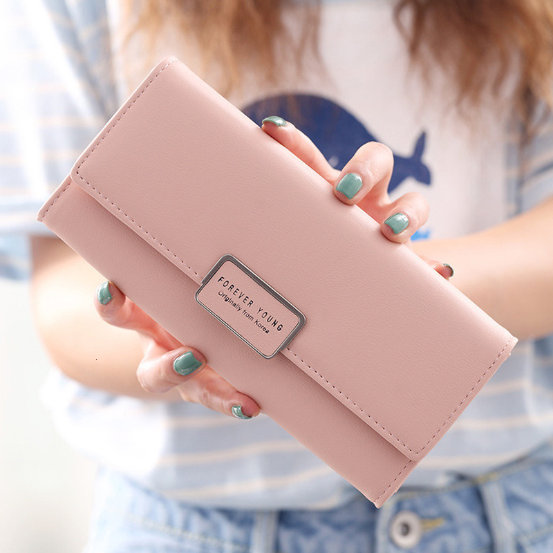2025 Fashion wallet Wallets Leather Hasp Women s Long Design Purse Clutch Women Lady Wallet Phone Pocket Cartera Mujer
