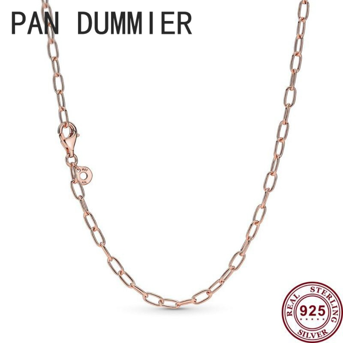 925 Silver Fit Necklace Pendant heart women fashion jewelry Exquisite Chain Link Me Series