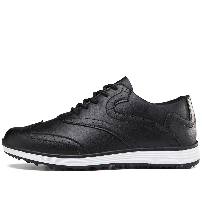 ddmytiger Anti slip nail golf ball oversized waterproof British style sports shoes, men's shoes C