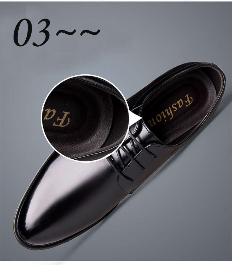 Height Increasing 6Cm Man Elevator Shoe High Heel Men Lifted Heeled Dress Shoes