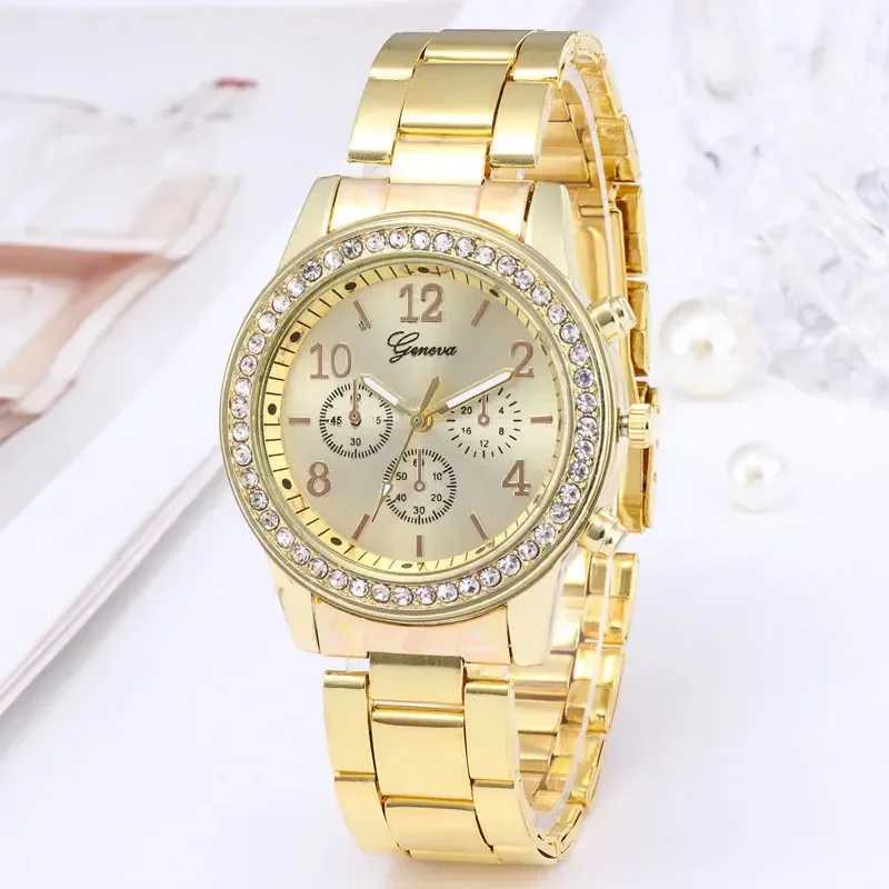Diamond Inlaid Fashionable Womens Watches Fashion Steel Band for Women Watch Metal Strap Quartz Wristwatches Relojes Para DamasX240923
