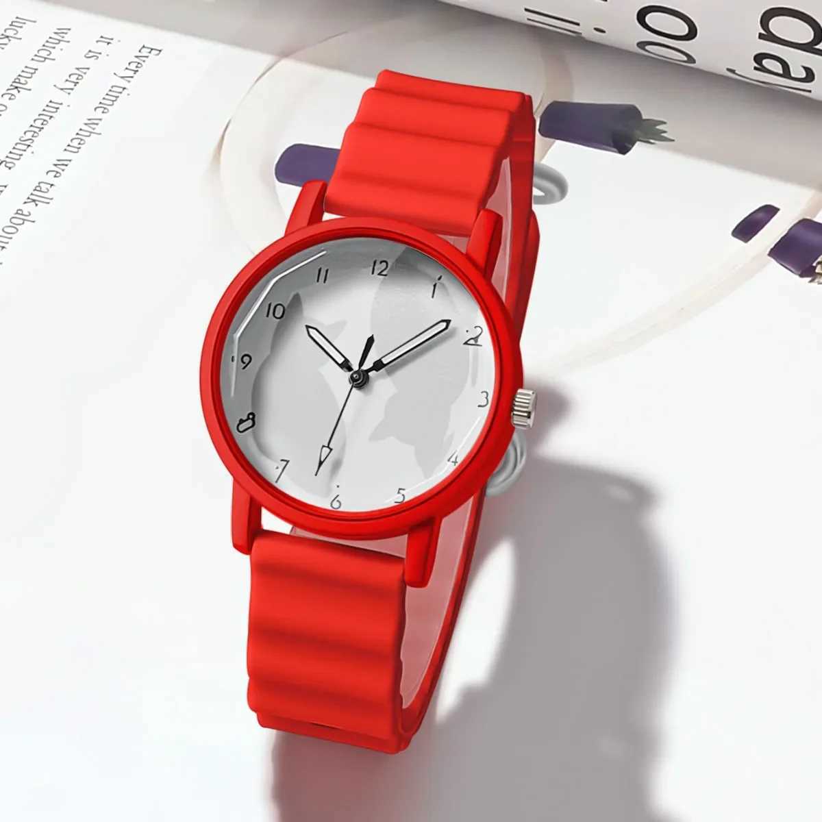 2024 New Women Watch Fashion Silicone Strap Quartz Watch Student Sports Wristwatch Relojes Para Mujer Dropshipping ClockX240923