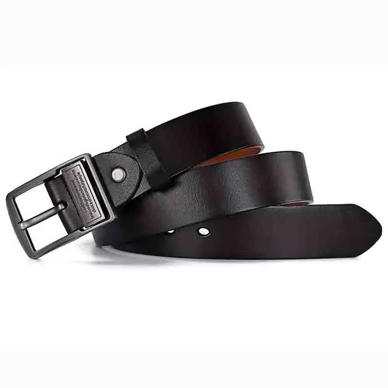 2023 Real Genuine Leather Belts for Men Luxury Designer Brand High Quality Plus Size 130 140 150 160 170 cm Male Pin Buckle BeltX240923