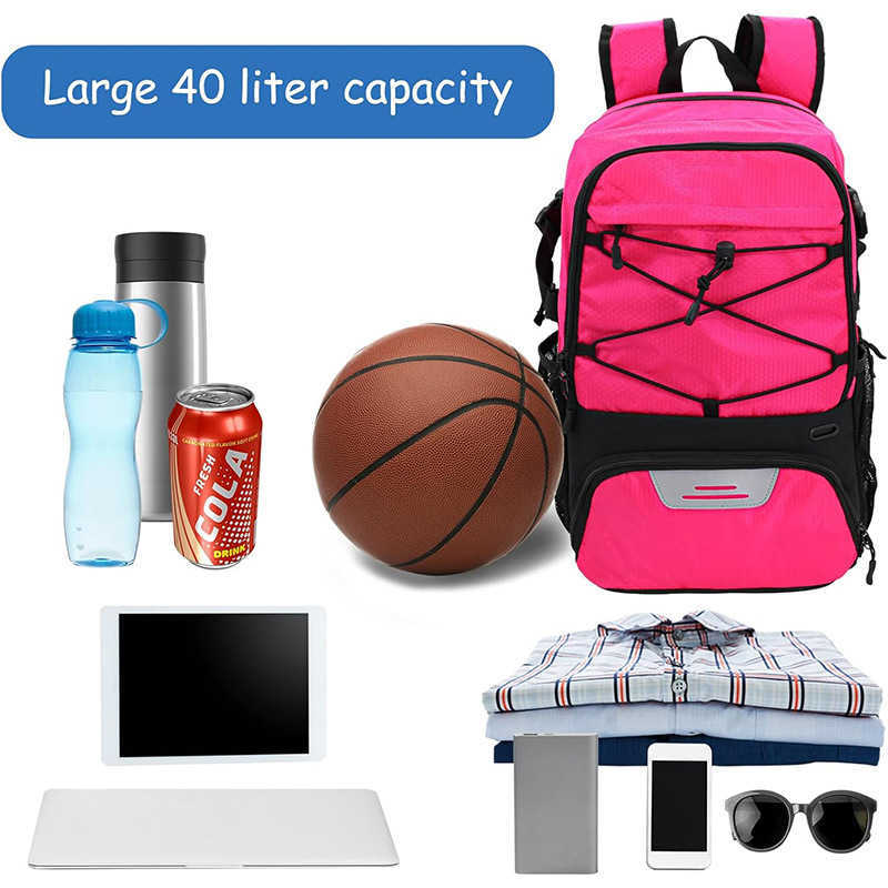 CMM Sports shoe bag, multifunctional basketball football bag with shoe compartment, large capacity sports baseball backpack 240915