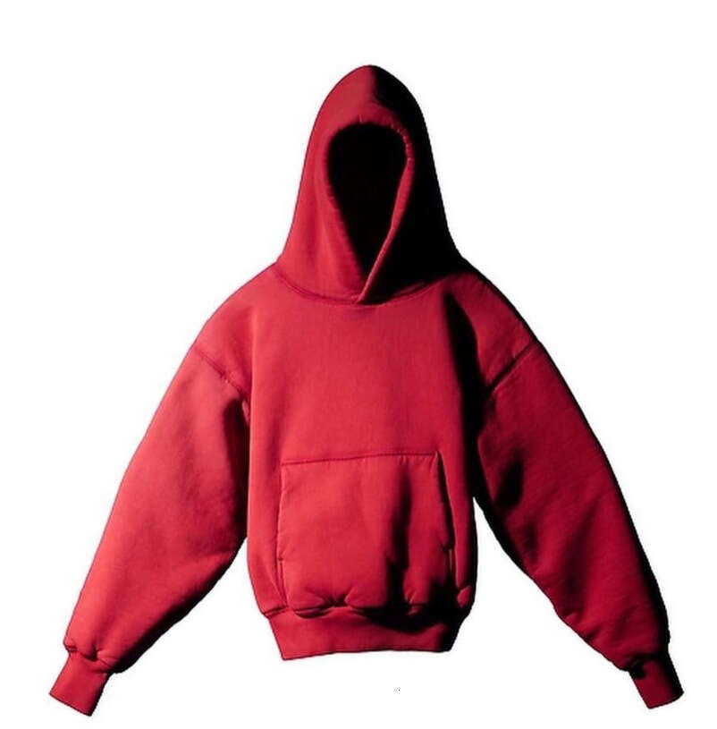 Klein Blue American Fashion Heavy Plus Fleece Thickening 2023 Solid Color Pullover Hoodie