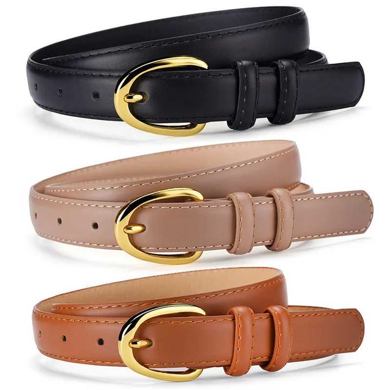 Korean Version of Women Fashion Belt Female Double-sided PU Leather Needle Buckle Simple Versatile Jeans Women Waistband BeltsX240923