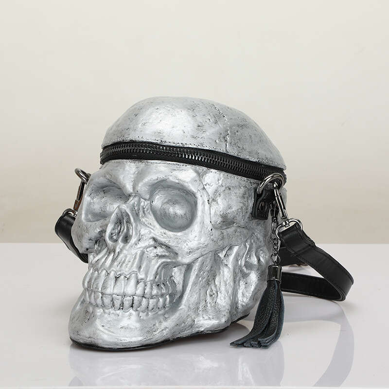 Originality Women Bag Funny Skeleton Head Red Handbad Single Designer Satchel Package Skull Bags 2021 New Fashion Halloween 0d95 4