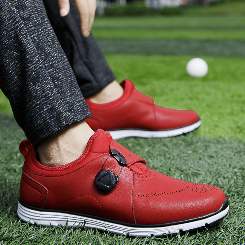 ddmytiger Four Seasons Spinning Buckle Men's Block Golf Breathable Sports Casual Anti Sideslip and Broken Nail Ball Shoes C