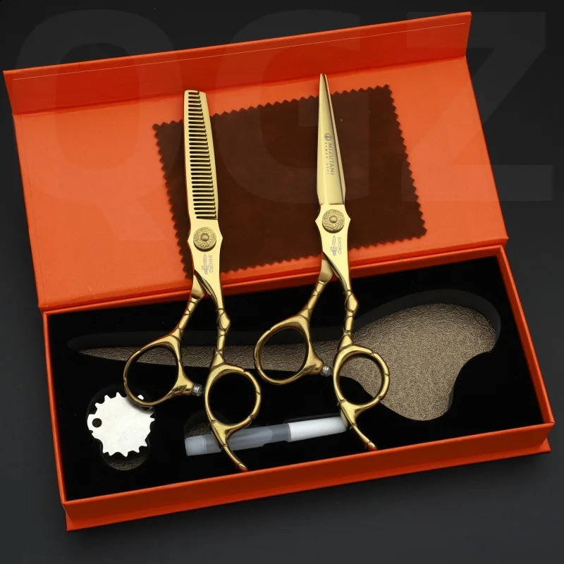 MIZUTANI Professional hair cutting tool hair salon hair cutting ultra-thin scissors set 6.0 inch hair scissors tool VG10 241228