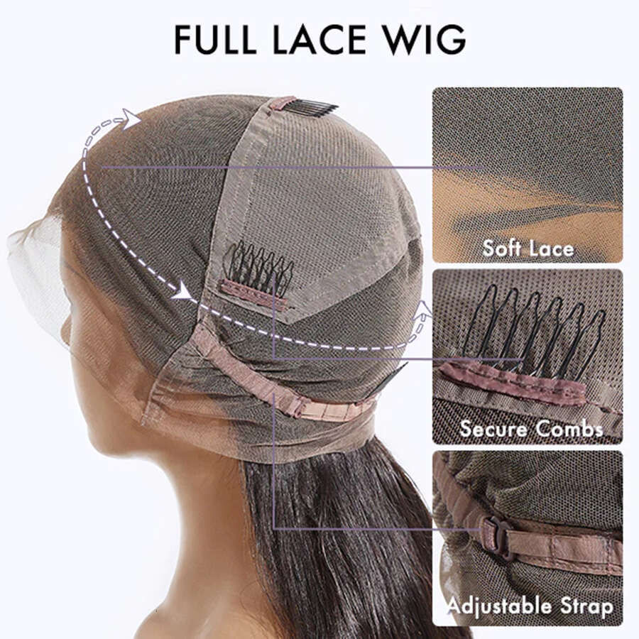 28Inch Frontal Wig Transparent Lace Water Wave Human Wigs 180% Density Full End Natural Color Raw Indian Hair
