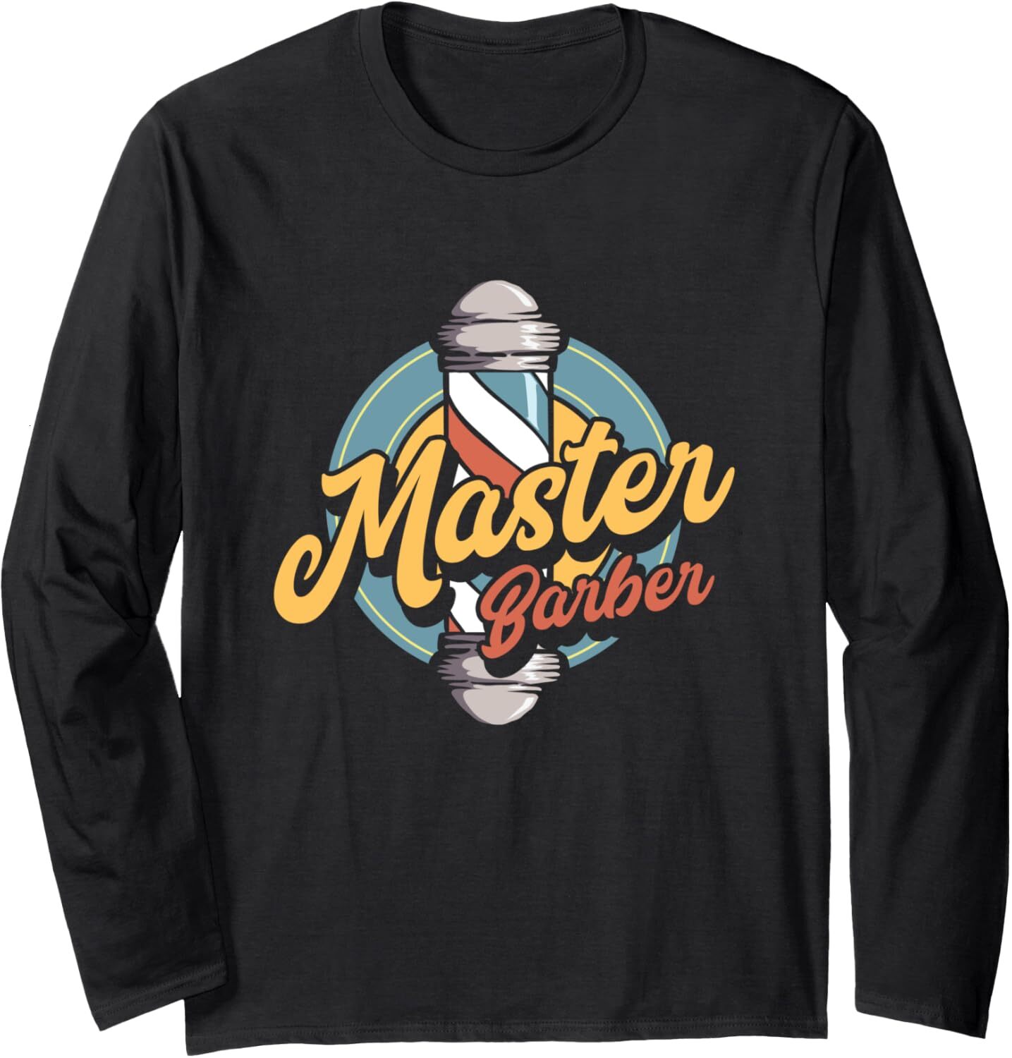 Long Sleeve Shirts for Men sweatshirt Vintage Master Barber Shop Haircut Stylists Gift Hairstyle Long Sleeve Tee Streetwear Casual tops clothes