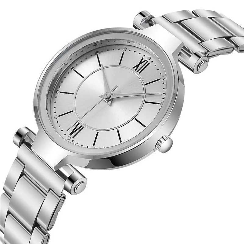 Ladies Quartz Watches Simple Female Watch for Women Casual Ladies Stainless Steel Silver Band Strap Analog Wristwatches RelgioX240923
