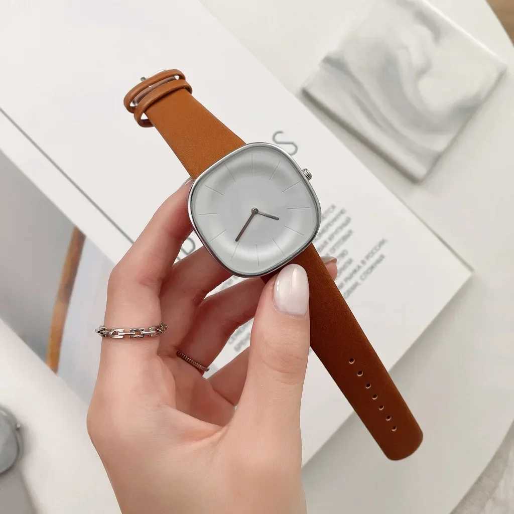 2024 Women Fashion Watch Casual Leather Belt Watches Simple Ladies Round Dial Quartz Wristwatches Dress Clock Reloj Mujer GiftX240923