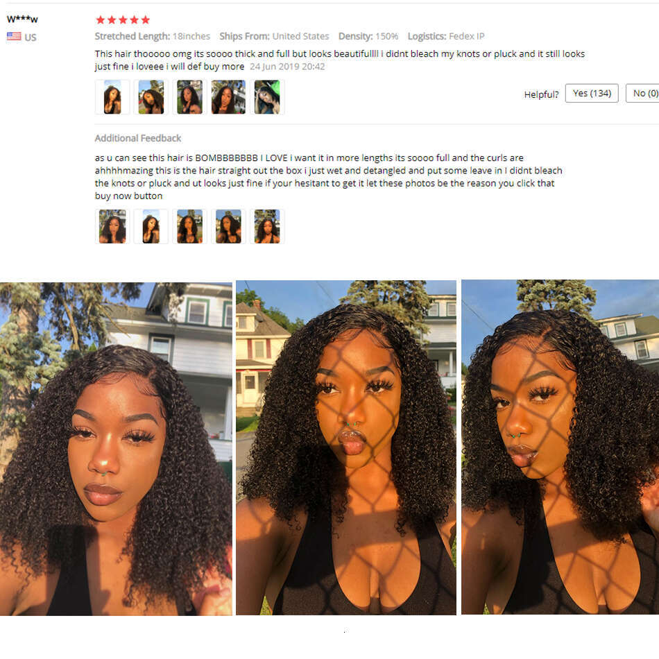 Megeen 12A Afro Kinky Curly Human Hair Wigs 13X4 Front Wig 18 20 Inches Natural Mongolian Lace Frontal Pre Plucked Virgin