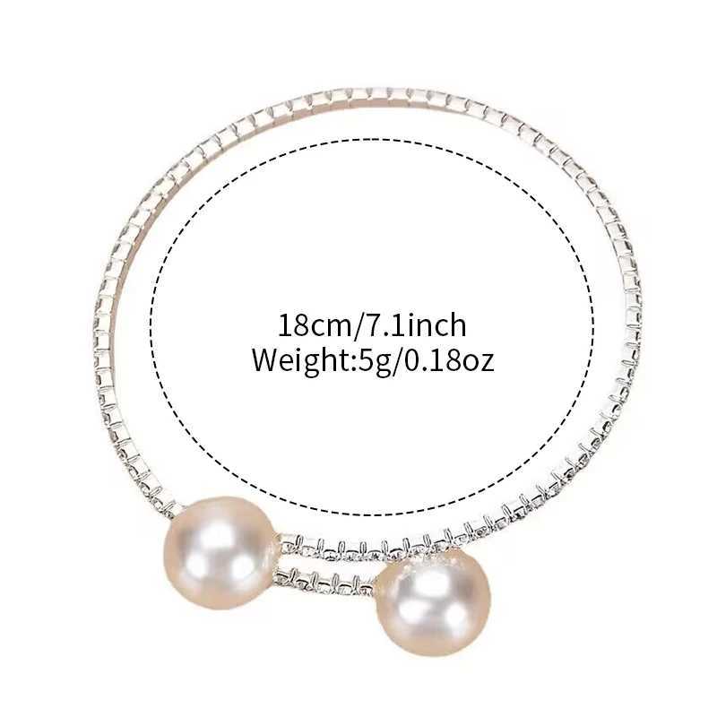 2PCS/Set Womens Watch Pearl Diamond Bracelet Set Fashion Hollow Dial Leather Band Quartz Watches(Without Box)X240923
