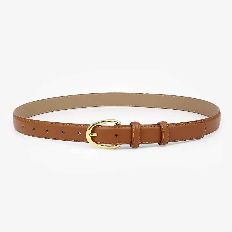 Korean Version of Women Fashion Belt Female Double-sided PU Leather Needle Buckle Simple Versatile Jeans Women Waistband BeltsX240923