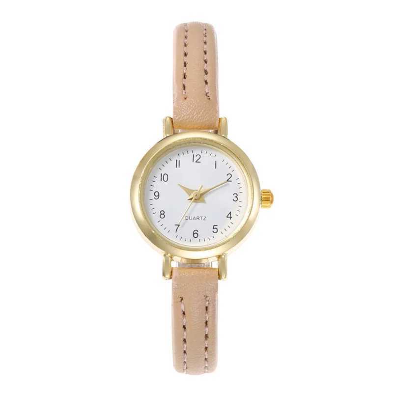 Classic Womens Casual Quartz Leather Band Strap Watch New Round Analog Clock Wrist Watches Designer WatchesX240923