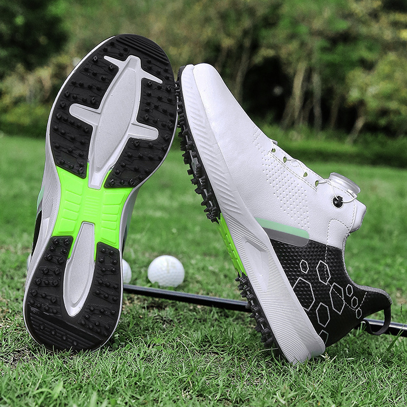 ddmytiger Hot selling men's and women's plus size nail free outdoor leisure breathable, anti slip, waterproof, wear-resistant golf shoes C d