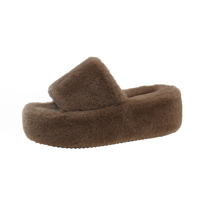 Women's 2024 Plush Cotton Slippers: Flat Bottomed for Indoor/Outdoor Comfort
