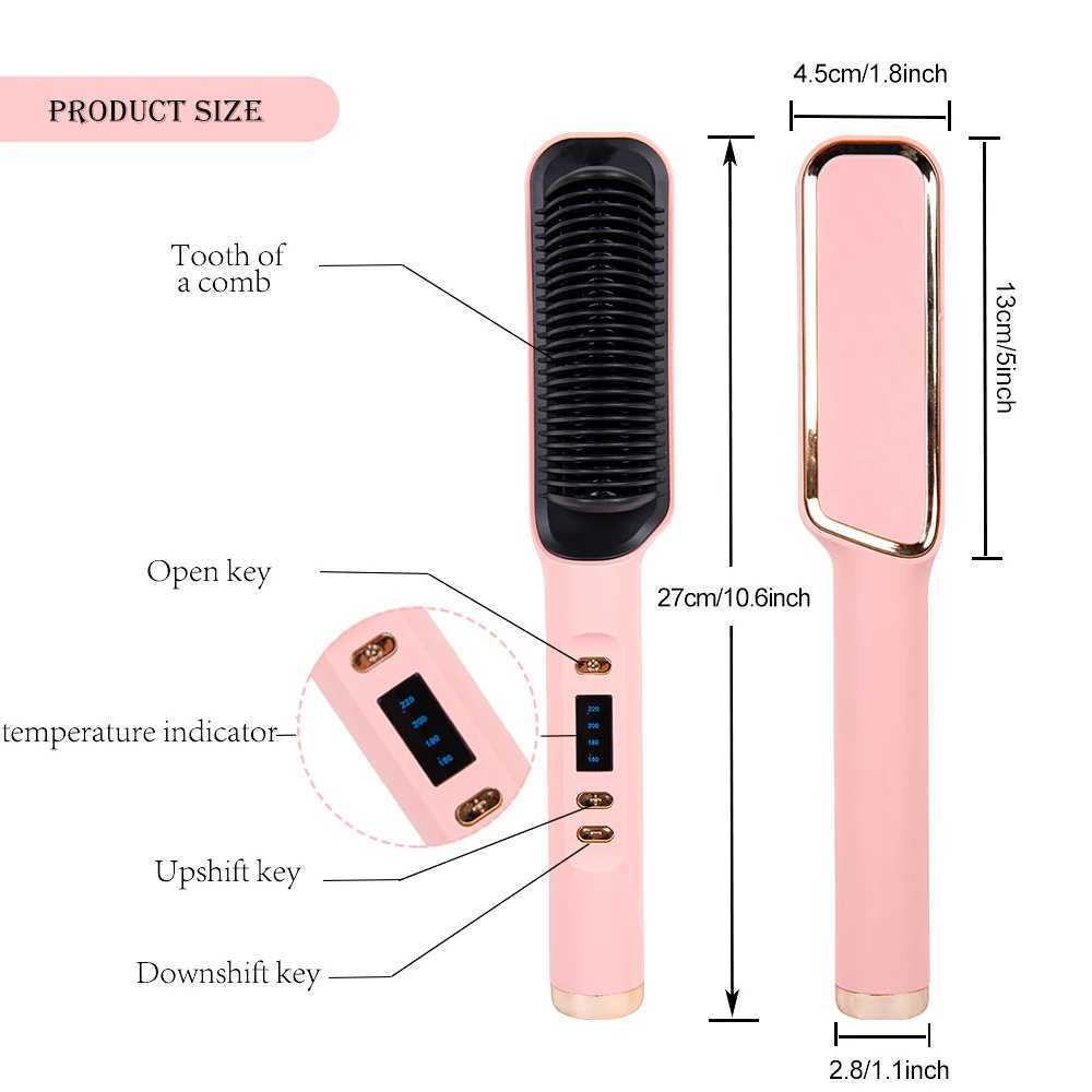 Electric straightening brush hot comb straightener flat ferroelectric straightener hot comb straightener CL240923