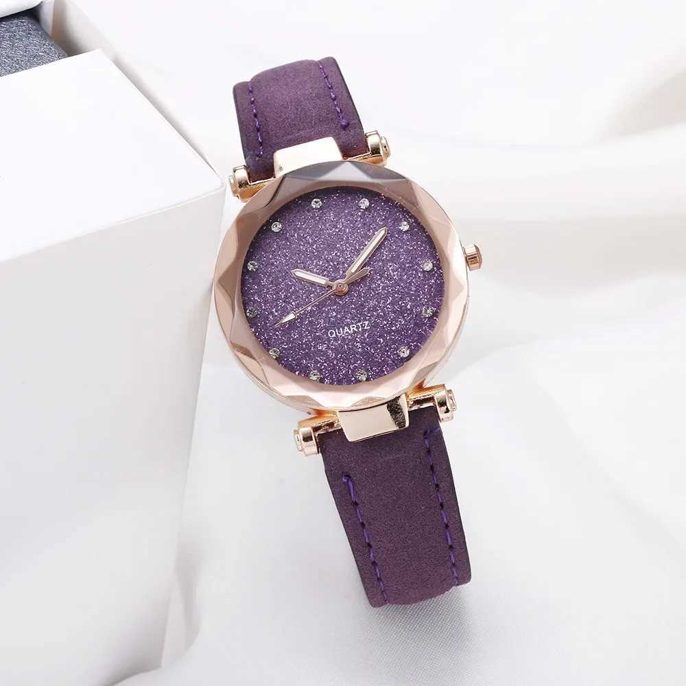 Top Starry Sky Style Fashion Womens Watches Luxury Diamond Leather Band Quartz WristWatch Ladies Watch Women Clock Reloj MujerX240923