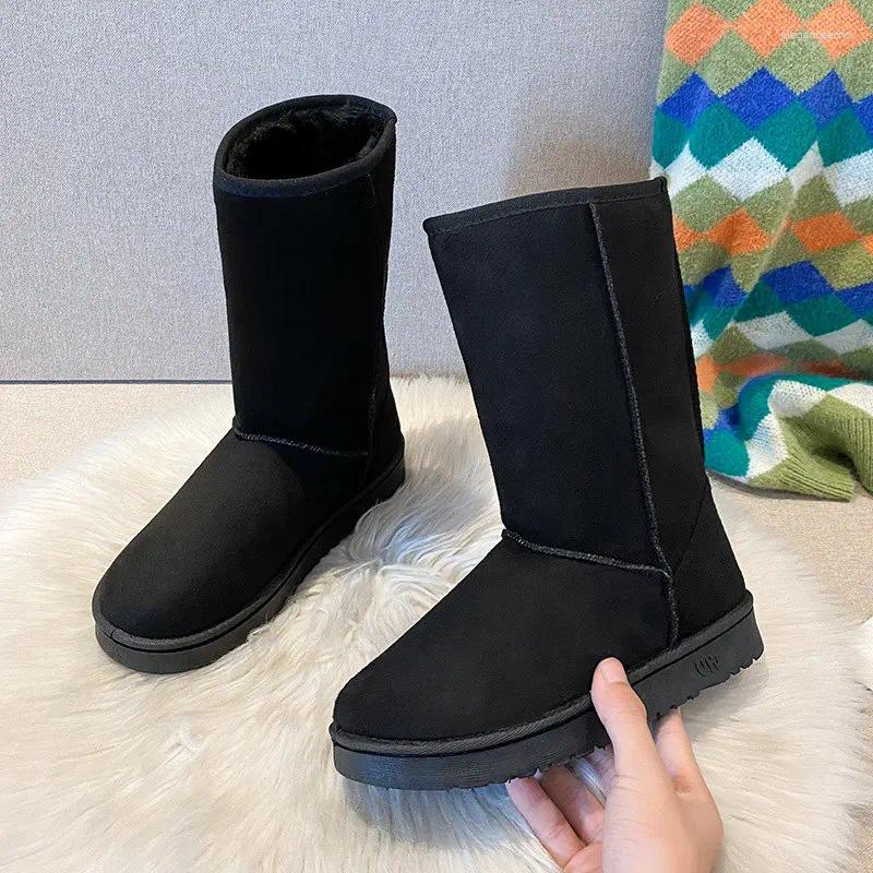Boots Winter Snow Women Anti Slip Casual Woman Shoe Female Warm Plush Mid-calf Long Botas Mujer
