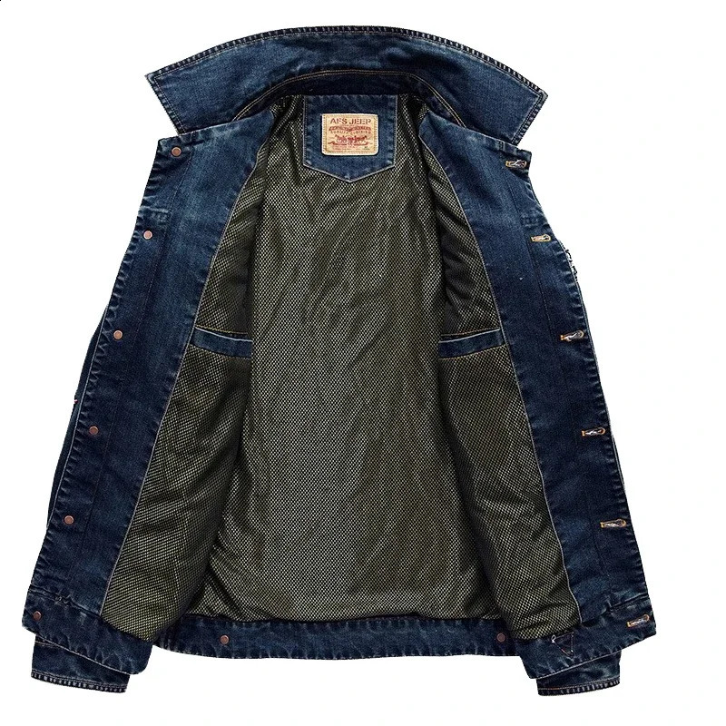 Mens Spring Fashion Denim Jacket Jeans High Quality Winter Bomber Plus Size 4XL 240921