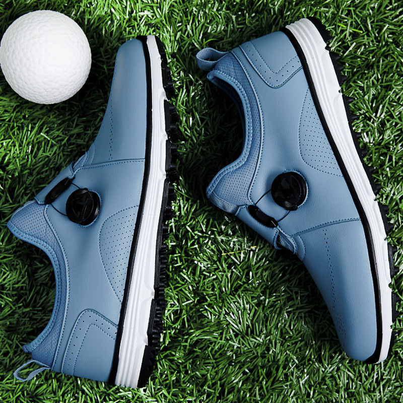 ddmytiger Four Seasons Spinning Buckle Men's Block Golf Breathable Sports Casual Anti Sideslip and Broken Nail Ball Shoes C