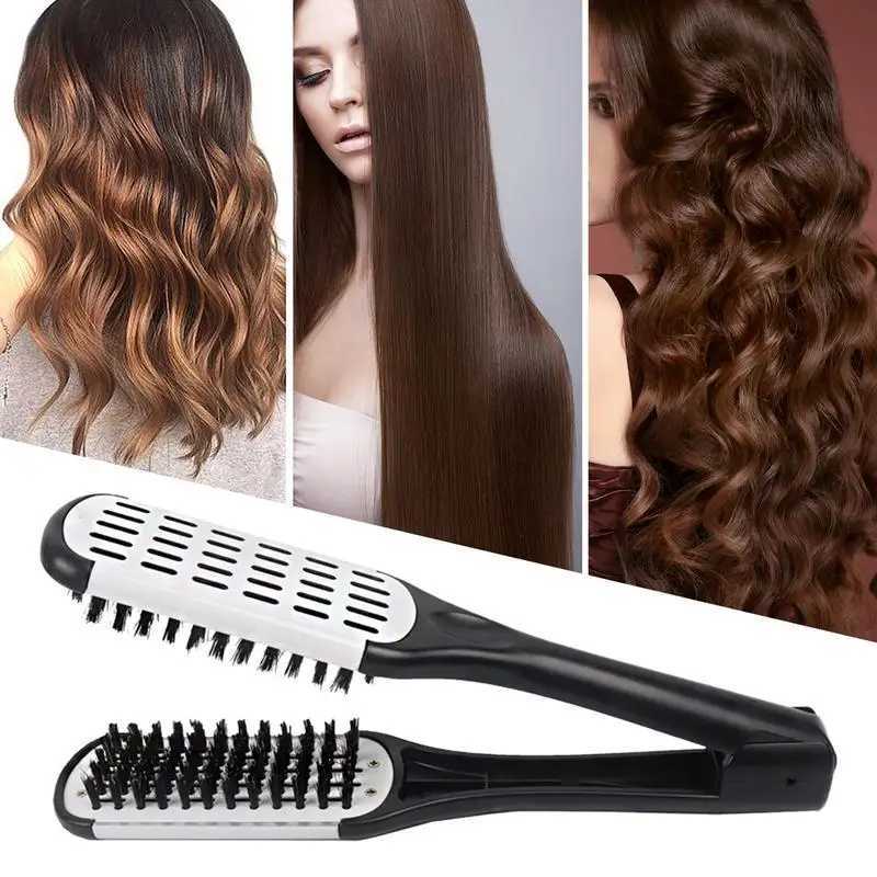 Straight comb bristle clip brush bristle clip double-sided brush hair straightener from a hair salon CL240923