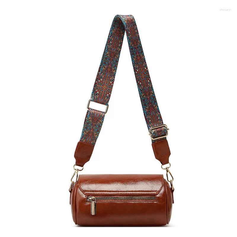 2025 NEW 2025 NEW Totes Retro Women Round Bags Fashion Female Shoulder Ladies Crossbody Bag Leather Sg zhanyishengli