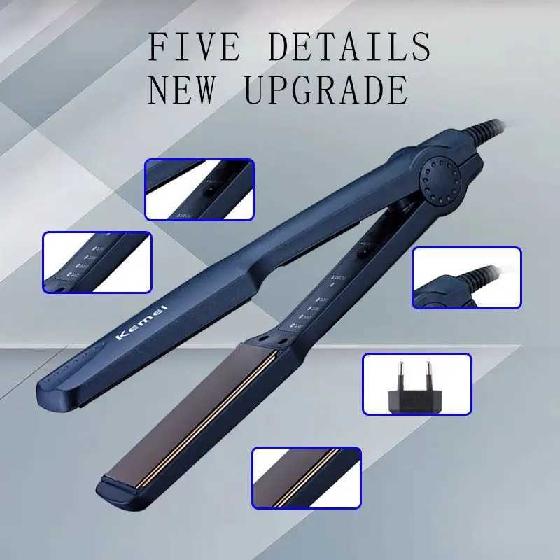 Kemei straightener professional styling tool flat iron negative ion straightener womens straight hair care KM-329 CL240923