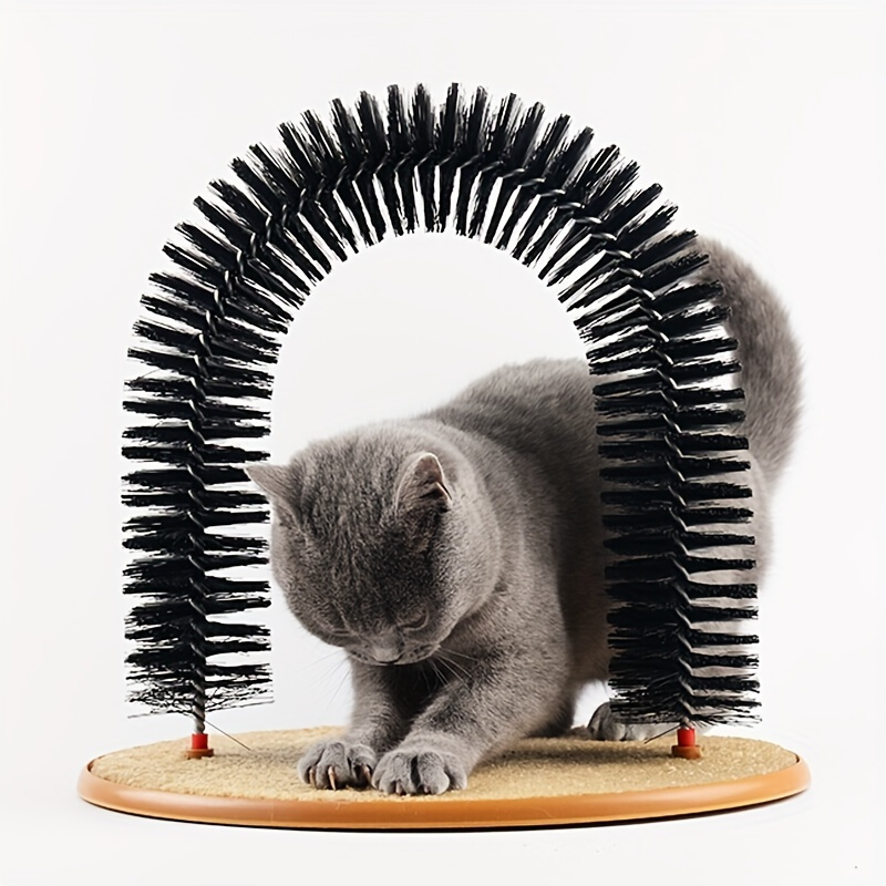 Arch-Shaped Cat Scratcher and Fur Remover for Pets