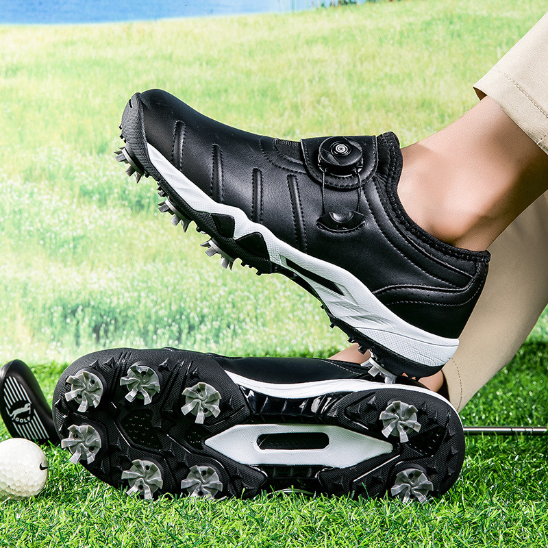 ddmytiger 2024 new casual fashionable men's golf shoes with studs, ultra fiber anti slip and waterproof features C ddmythur