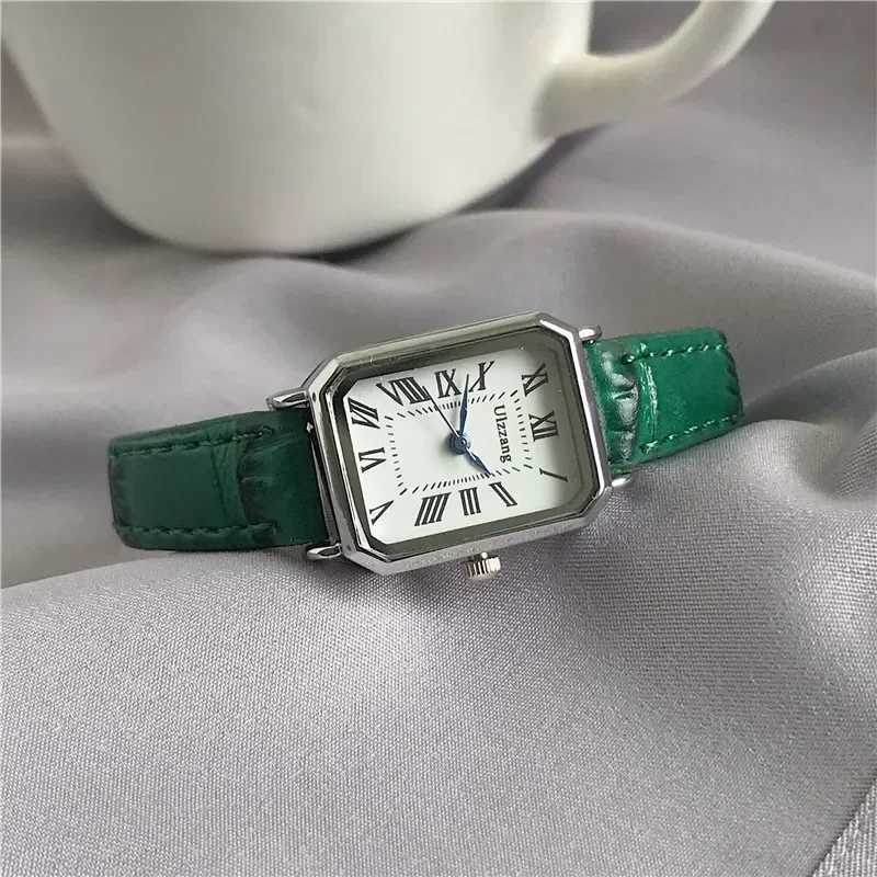 Retro Brown Women Watches Qualities Small Ladies Wristwatches Vintage Leather Bracelet Watch Fashion Brand Female FashionableX240923