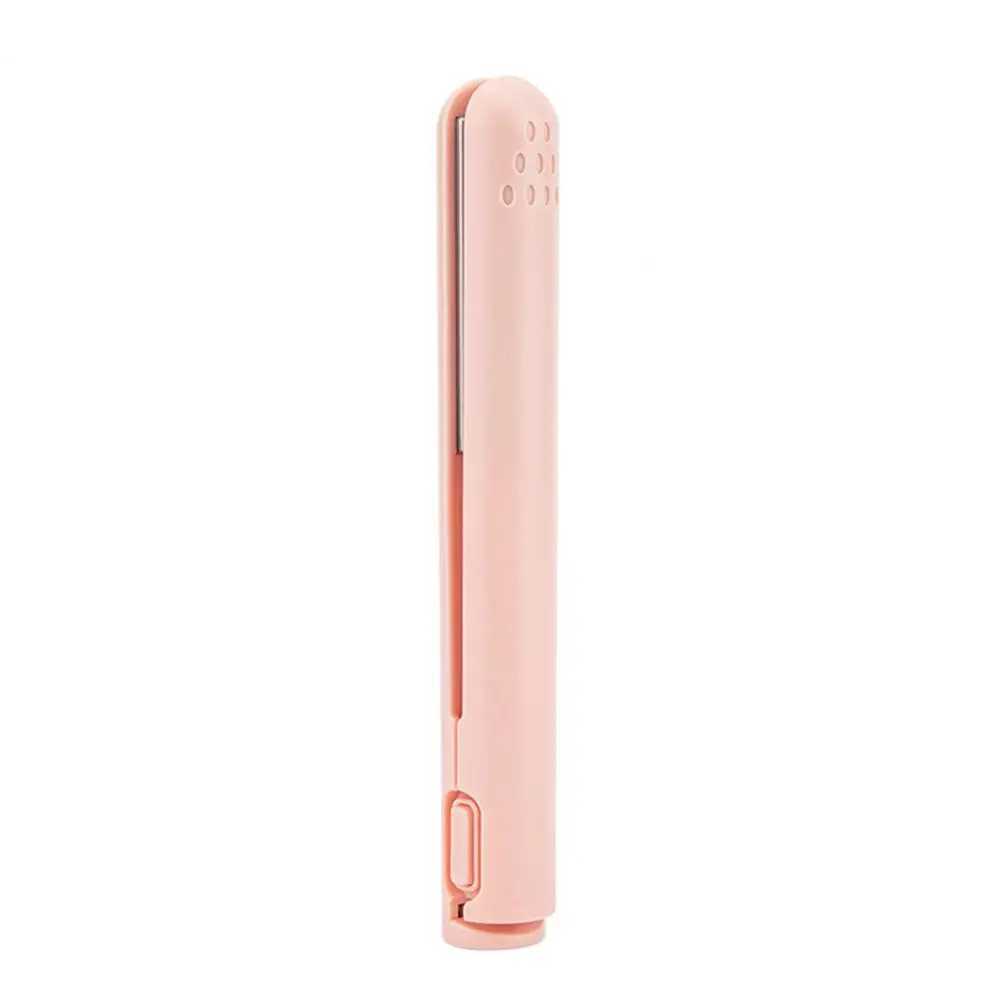Wireless hair straightener portable USB charging mini curling iron for safe and smooth hair styling CL240923