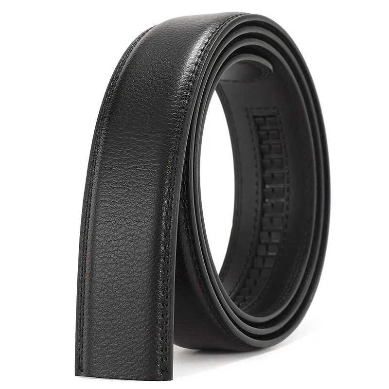 Ratchet Men Belt Replacement Strap 1 3/8 Large Size 150cm 170cm Leather Belt Strap for 40MM Slide Click Automatic BuckleX240923