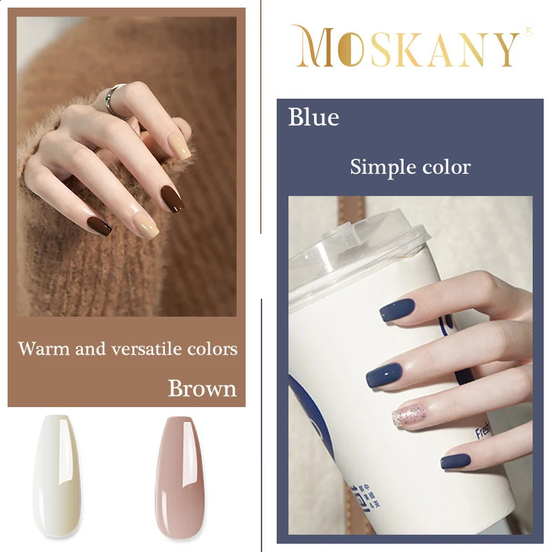 MOSKANY 20/30 pieces UV gel nail polish set semi permanent nail polish varnish soap nail art decal basic coating set 240921 - view 4