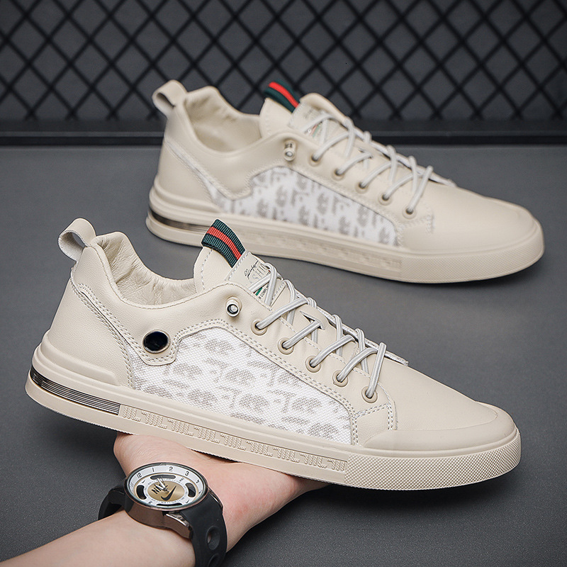 2024 Summer New Korean Style Fashion Casual Board Breathable Mesh Soft Bottom Thin Sports White Shoes Men Designer shoes dh1102219088 dh1102219088
